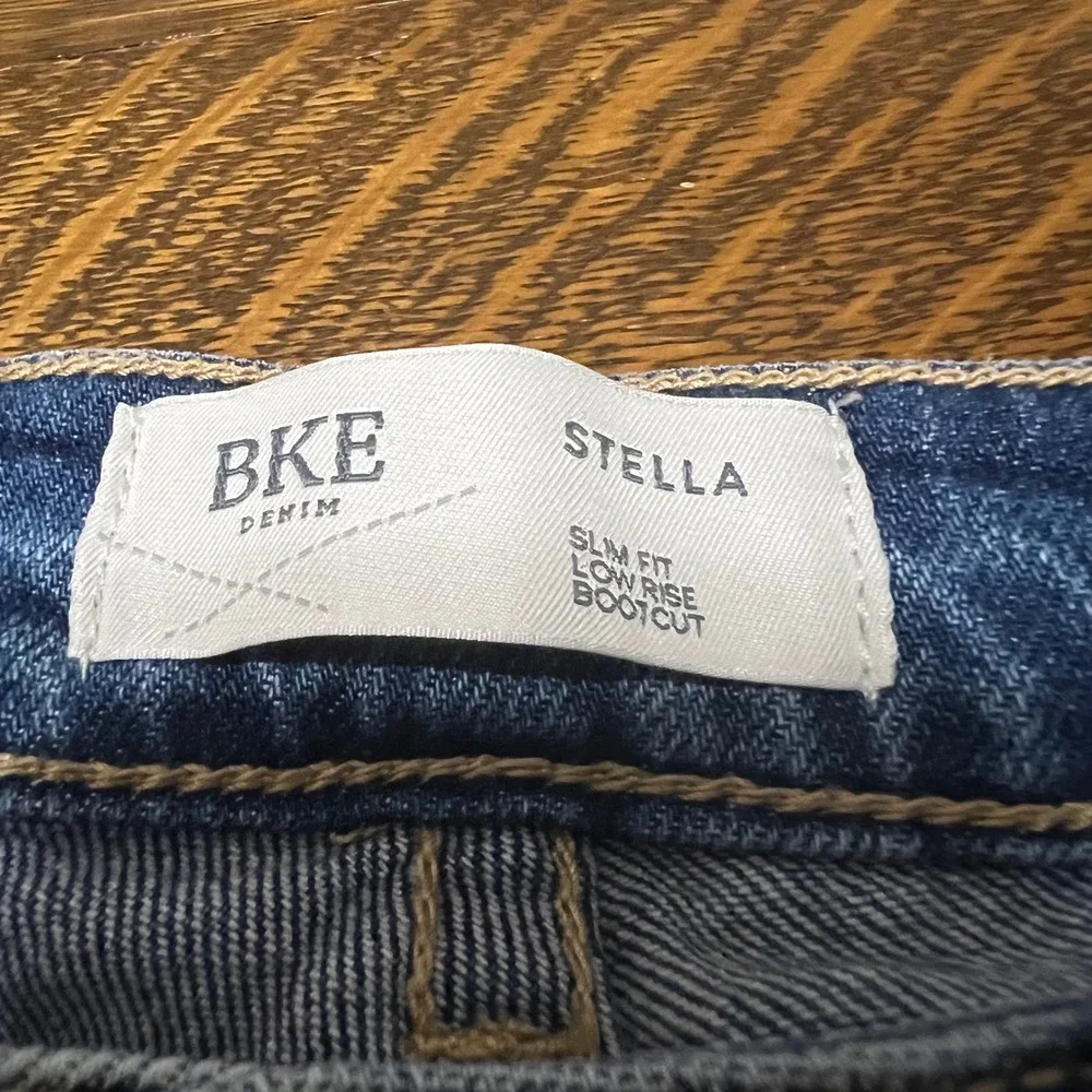 BKE Bootcut Jeans Womens 24 Light Wash Stella Slim Fit Low Rise Denim